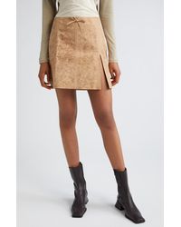 Paloma Wool - Vittoria Lambskin Leather Miniskirt - Lyst
