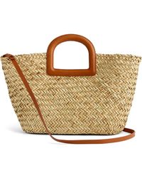 Madewell - The Large Handwoven Straw Crossbody Basket Tote - Lyst