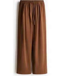 H&M - Barrel Drawstring Trousers - Lyst