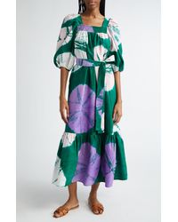 Busayo - Atila Abstract Print Cotton Dress - Lyst
