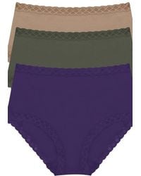 Natori - Bliss Cotton Full Brief 3-Pack - Lyst