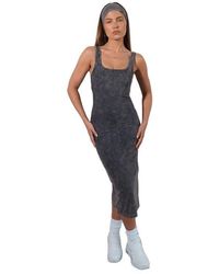 Vitaly - Cloud Ii Rib Basic Midi Dress - Lyst