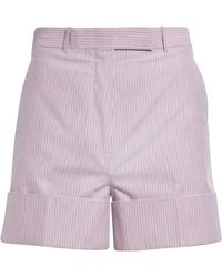 Thom Browne - Stripe Tailored High Waist Shorts - Lyst