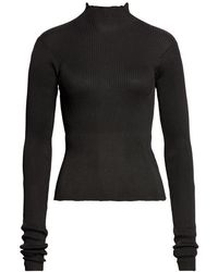 Rier - Silk Rib Turtleneck Sweater - Lyst