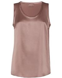 Brunello Cucinelli - Satin Top - Lyst