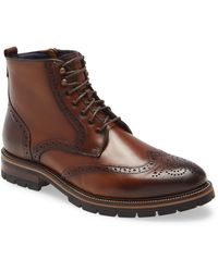johnston & murphy cody wing tip zip boot