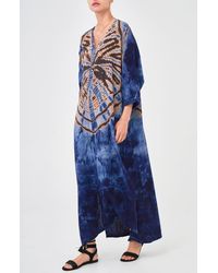 ocean + main - Gauze Arc Seam Caftan - Lyst