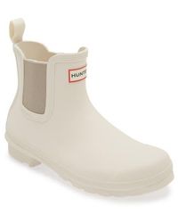 HUNTER - Original Waterproof Chelsea Rain Boot - Lyst