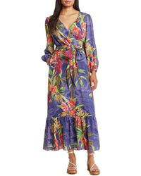 Tommy Bahama - Villa Views Long Sleeve Floral Maxi Dress - Lyst
