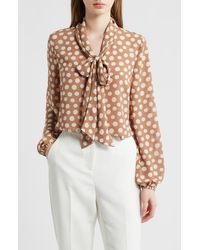 Tahari - Bow Neck Top - Lyst