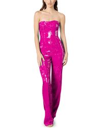 Dress the Population - Andy Sequin Strapless Jumpsuit - Lyst