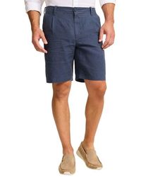Tommy Bahama - Isla Sands Pleated Stripe Linen Blend Shorts - Lyst