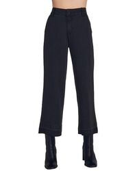 Bella Dahl - Saige Release Hem High Waist Crop Wide Leg Pants - Lyst
