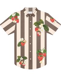 MAVRANS - Strawberry Love Trim Fit Short Sleeve Waterproof Performance Button-up Shirt - Lyst