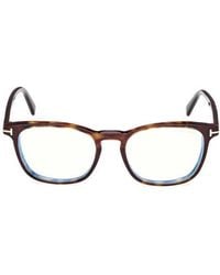 Tom Ford - 52Mm Square Optical Glasses - Lyst