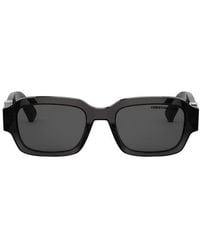 Dior - Oblique S2I 52Mm Rectangular Sunglasses - Lyst