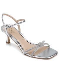 Badgley Mischka - Maci Kitten Heel Ankle Strap Sandal - Lyst