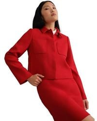 Hobbs - Nessie Boxy Collard Jacket - Lyst
