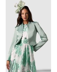 Coast - Crop Satin Jacket - Lyst
