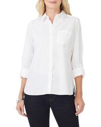 Foxcroft - Cole Roll Sleeve Button-up Shirt - Lyst