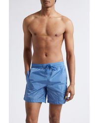 Moncler - Logo Patch Swim Trunks - Lyst