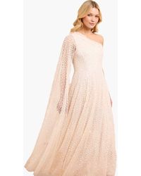 Needle & Thread - Scatter Dot One-Shoulder Ankle Gown - Lyst