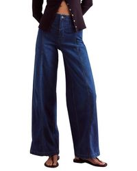 Free People - Libre Front Yoke Wide Leg Jeans - Lyst