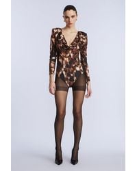 BCBGMAXAZRIA - Printed Bodysuit - Lyst