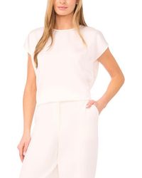 Halogen® - Print Cap Sleeve Blouse - Lyst