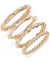 Nordstrom - Set Of 4 Assorted Stacking Rings - Lyst