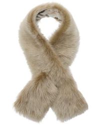 Burberry - Reversible Shearling Scarf - Lyst