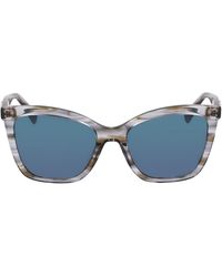 Longchamp - Le Pliage 54mm Gradient Cat Eye Sunglasses - Lyst