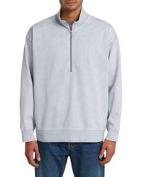 G-Star - Washed Hb Relaxed Half Zip Pullover - Lyst