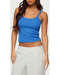 Edikted - Basic Babe Stretch Cotton Crop Camisole - Lyst