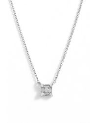 Dana Rebecca - Square Diamond Pendant Necklace - Lyst
