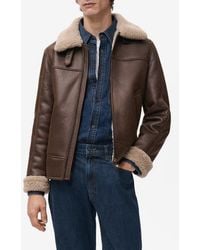 Mango - Faux Shearling Jacket - Lyst