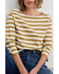 Seasalt Cornwall - Sailor Stripe Organic Cotton Top - Lyst