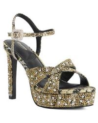 Dune - Mayve Ankle Strap Platform Sandal - Lyst