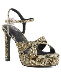 Dune - Mayve Ankle Strap Platform Sandal - Lyst
