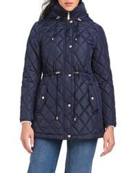 Kate Spade - Water Resistant Hooded Quilted Jacket - Lyst