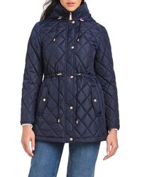 Kate Spade - Water Resistant Hooded Quilted Jacket - Lyst