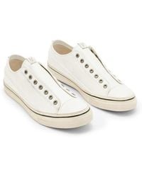 John Varvatos - Laceless Low Top Leather Sneakers - Lyst