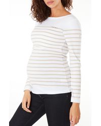 Cache Coeur - Crozon Sailor Long Sleeve Organic Cotton Maternity Top - Lyst