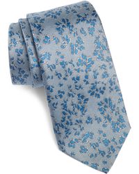 Canali - Floral Silk Tie - Lyst