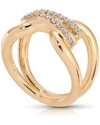 Ettika - Knot Pave Wrap Statement Ring - Lyst