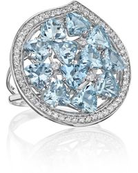Hueb - Mirage Aquamarine & Diamond Ring - Lyst