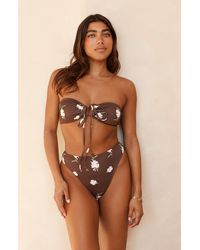 Dippin' Daisy's - Amalfi String Tie Bandeau Bikini Top - Lyst