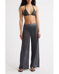 Rag & Bone - Rb Miramar Mesh Wide Leg Cover-Up Pants - Lyst