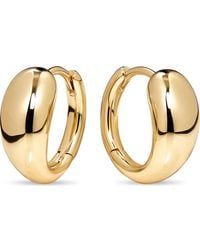 DEVATA - Teardrop Hoop Earrings - Lyst