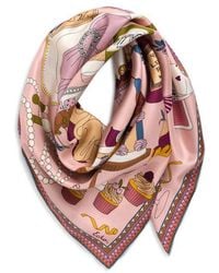 Echo - The Banquet Series Square Silk Scarf - Lyst